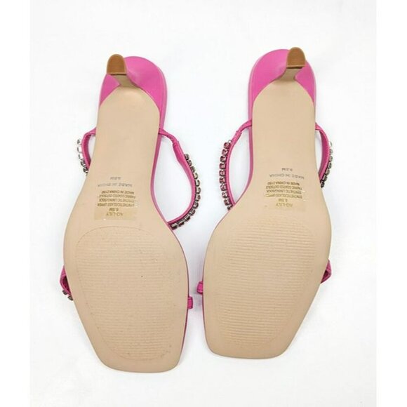 Aqua Women's Lily Slip On Embellished Sandals Pink Size 8.5 (MSRP $138) - Picture 9 of 10